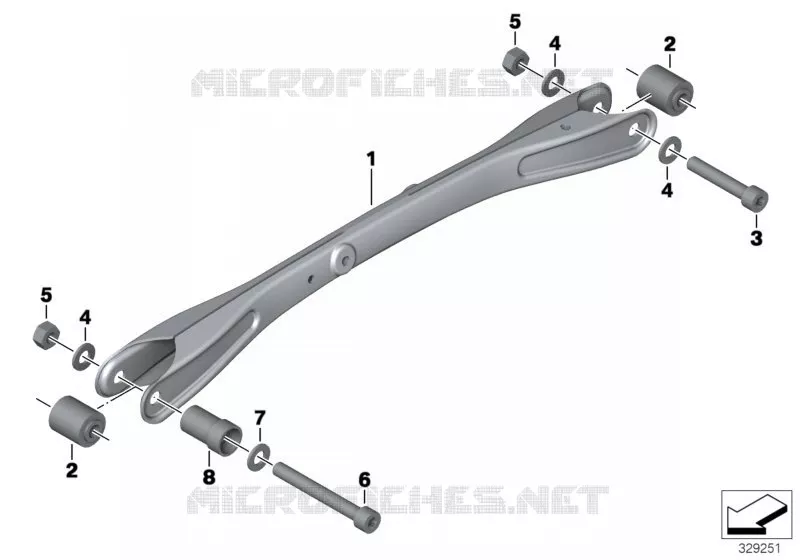Tirants avec fixation BMW Motorrad BMW Motorrad K 1600 2010 6 cyl.  K48 (0602, 0612)