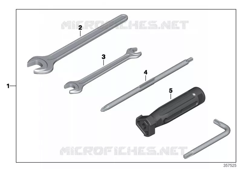 Trousse à outils BMW Motorrad BMW Motorrad R 1250 2017 K5x  K50 (0J91, 0J93)