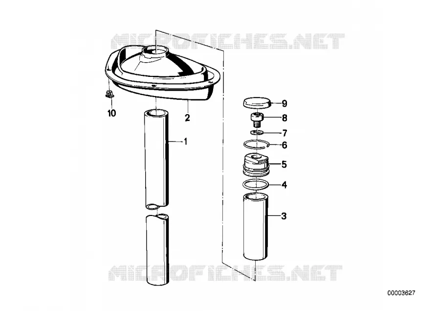Tube de fourche BMW Motorrad BMW Motorrad Classic K 75 1984 3 cyl.  K569 (0562,0571)