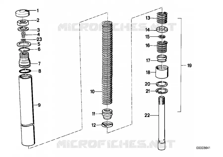 Tube support/Amortisseur BMW Motorrad BMW Motorrad Classic R 100 1986 2V (87-95)  R100