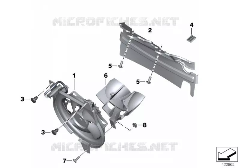 Ventilateur BMW Motorrad BMW Motorrad F 800 2005 K7x  K73 (0217,0227)
