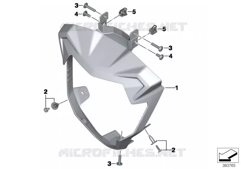 cache de projecteur BMW Motorrad BMW Motorrad F 800 2015 K7x  K73 (0B54, 0B64)