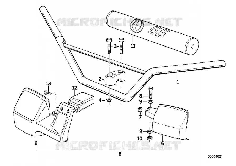 guidon BMW Motorrad BMW Motorrad Classic R 80 1990 2V (87-90)  R80