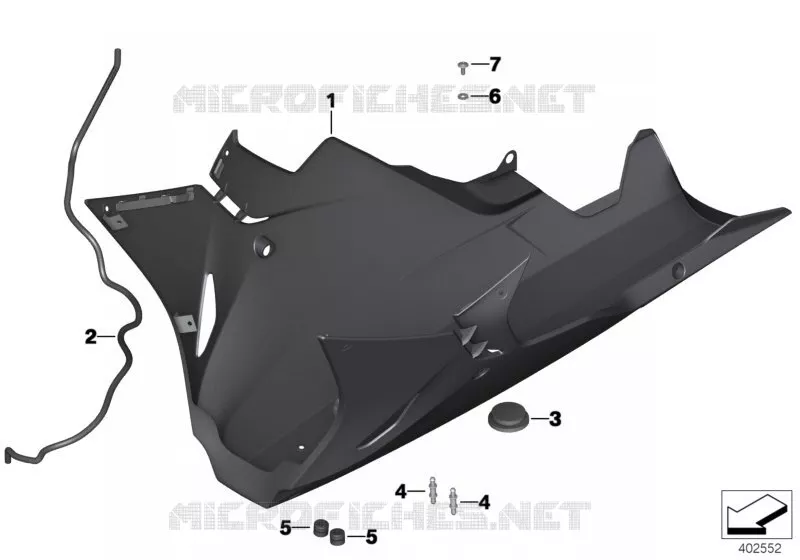 sabot moteur en carbone Race BMW Motorrad BMW Motorrad S 1000 2013   K46 (0D10,0D21)