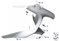 Conduit de sortie dair Cadre et pièces accolées R 1200 bmw-moto 2012 K5x 70488