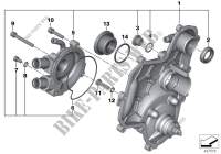 Couv. carter / pompe liquide refr. dr. pour BMW Motorrad C 650 GT à partir de 2011
