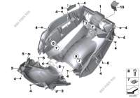 Plancher de compartiment à bagages pour BMW C 650 GT à partir de 2011