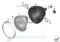 Projecteur Feux R 1200 bmw-moto 2009 K2x 79254