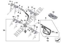 Soupapes/conduite de dispositif dinject pour BMW Motorrad S 1000 R à partir de 2013