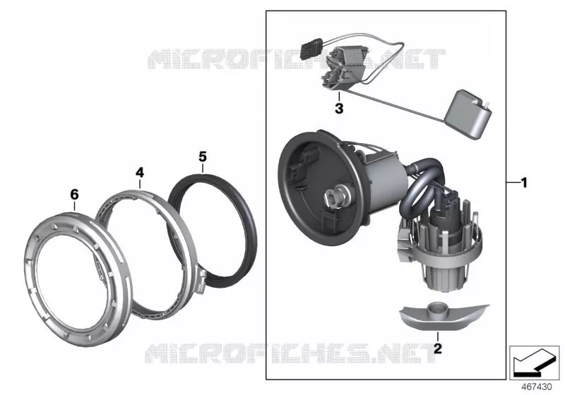 Alimentat., boîtiers él.,pompe carburant BMW Motorrad BMW Motorrad R 1200 2015 K5x  K50 (0A51, 0A61)