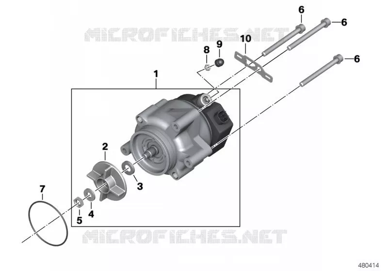 Alternateur Bosch 55A BMW Motorrad BMW Motorrad K 1600 2015 6 cyl.  K48 (0F01, 0F11)