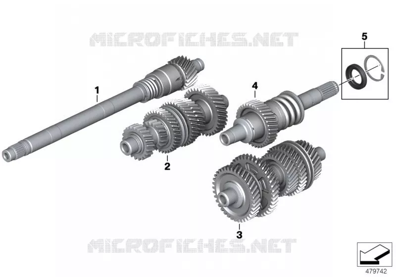 Arbres de boîte de vitesses BMW Motorrad BMW Motorrad R 1250 2018   K54 (0J81, 0J83)
