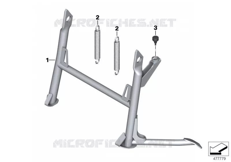 Béquille centrale BMW Motorrad BMW Motorrad F 800 2014 K7x  K72 (0B07, 0B17)