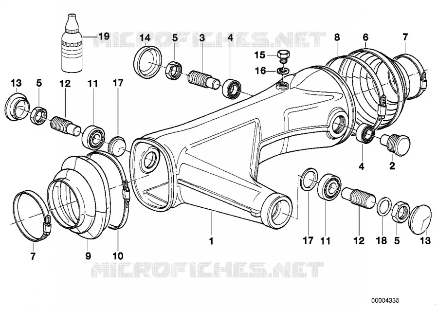 Bras oscillant BMW Motorrad BMW Motorrad Classic R 80 1994 2V (91-95)  R80