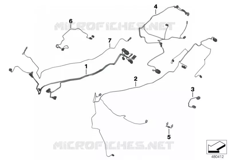 Câble complémentaire BMW Motorrad BMW Motorrad K 1600 2017 6 cyl.  K61 (0F51, 0F53)