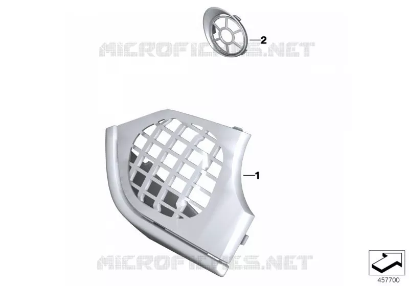 Cache de haut-parleur BMW Motorrad BMW Motorrad K 1600 2017 6 cyl.  K61 (0F51, 0F53)