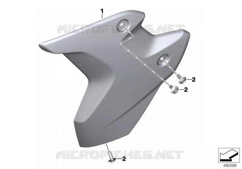 Cache-radiateur BMW Motorrad BMW Motorrad R 1250 2017 K5x  K50 (0J91, 0J93)