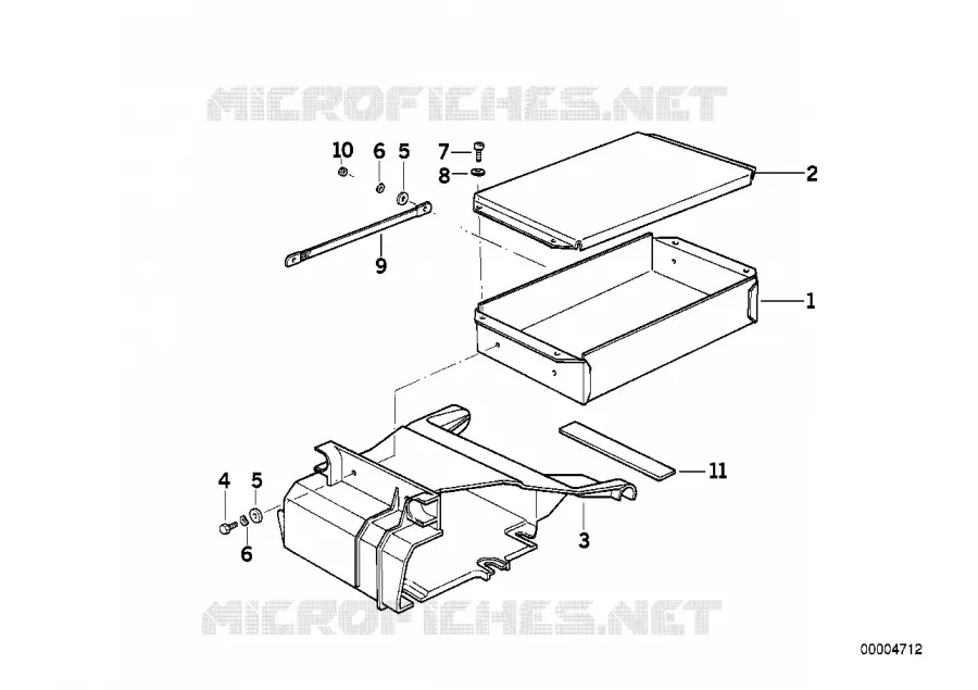 Carter de blindage de boîtier de cde ABS BMW Motorrad BMW Motorrad Classic K 75 1989 3 cyl.  K569 (0565,0573)