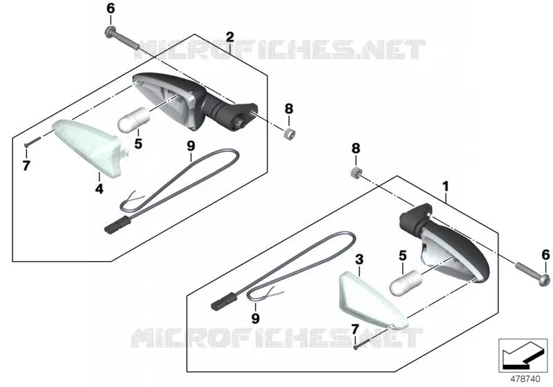 Clignotants avant BMW Motorrad BMW Motorrad F 850 2016   K81 (0B09, 0B19)