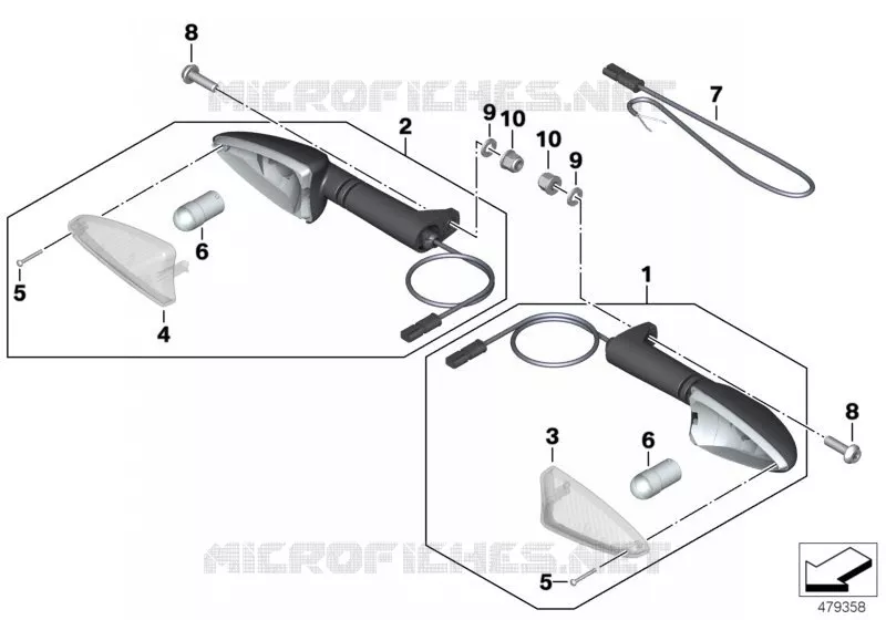 Clignotants avant BMW Motorrad BMW Motorrad G 310 2016   K03 (0G01, 0G11)