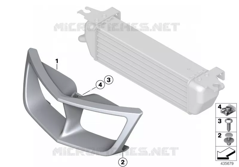 Conduit dair de radiateur dhuile BMW Motorrad BMW Motorrad R 1200 2003 K2x  K26 (0368,0388)
