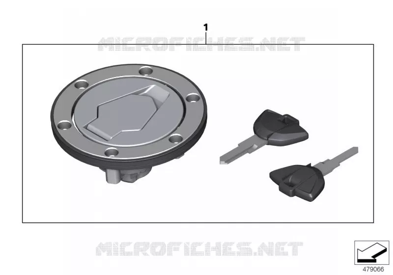 Couvercle de réservoir BMW Motorrad BMW Motorrad G 310 2016   K03 (0G01, 0G11)