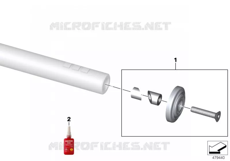 Elément de recouvrement Machined BMW Motorrad BMW Motorrad R nineT 2015 16  K21 (0J01, 0J03)