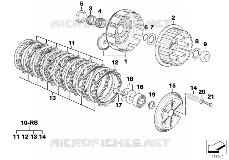 Embrayage - pièces singul. BMW Motorrad BMW Motorrad G 650 2006 X  K15 (0164,0194)