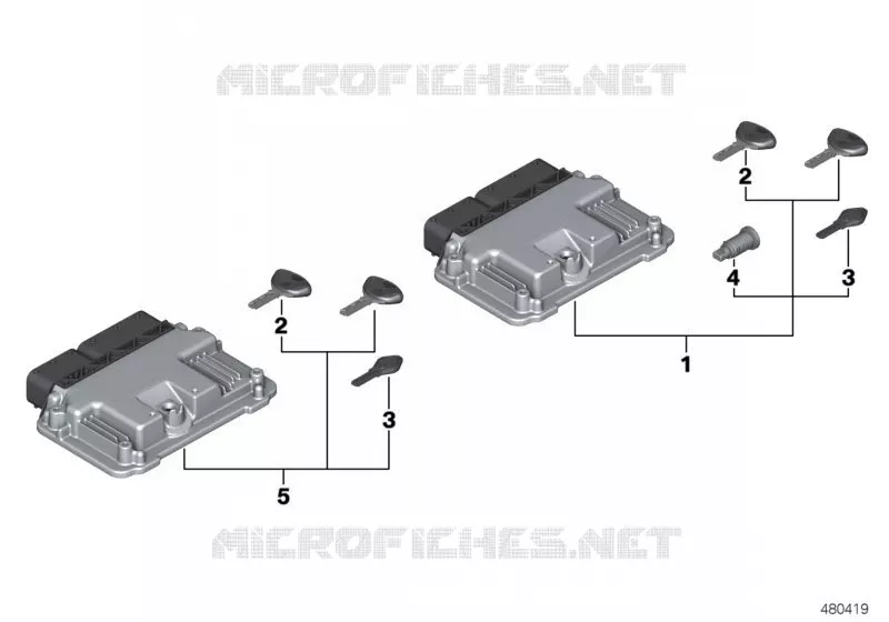 Fermeture synchronisée EWS 3 BMW Motorrad BMW Motorrad S 1000 2010   K46 (0524,0534)