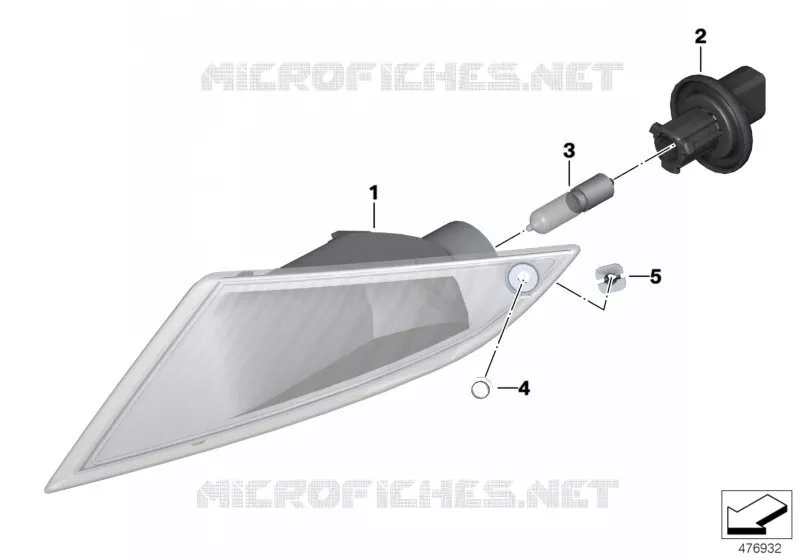 Feu clignotant BMW Motorrad BMW Motorrad K 1200 2004 K4x 4 cyl.  K44 (0587,0597)