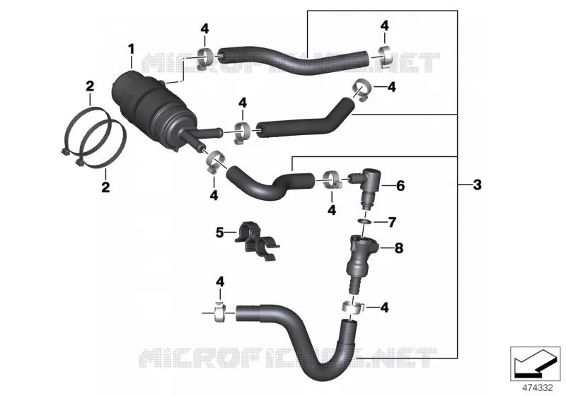 Filtre carburant/conduite carburant BMW Motorrad BMW Motorrad G 310 2016   K03 (0G01, 0G11)