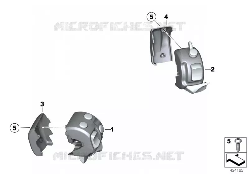 Interrupteur combine au guidon BMW Motorrad BMW Motorrad F 800 2006 K7x  K72 (0219,0229)