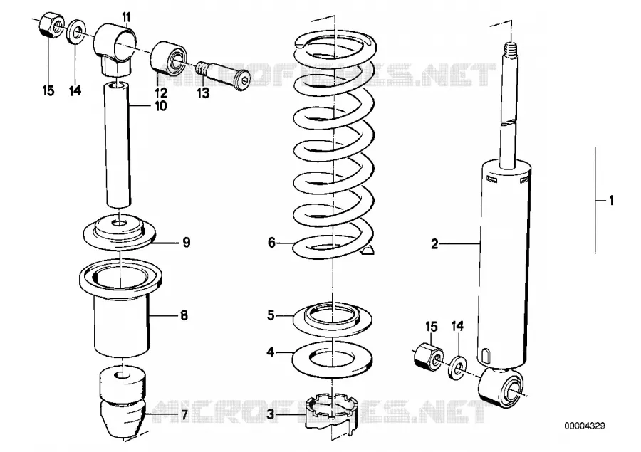 Jambe de suspension arrière BMW Motorrad BMW Motorrad Classic R 80 1984 2V (85-95)  R80