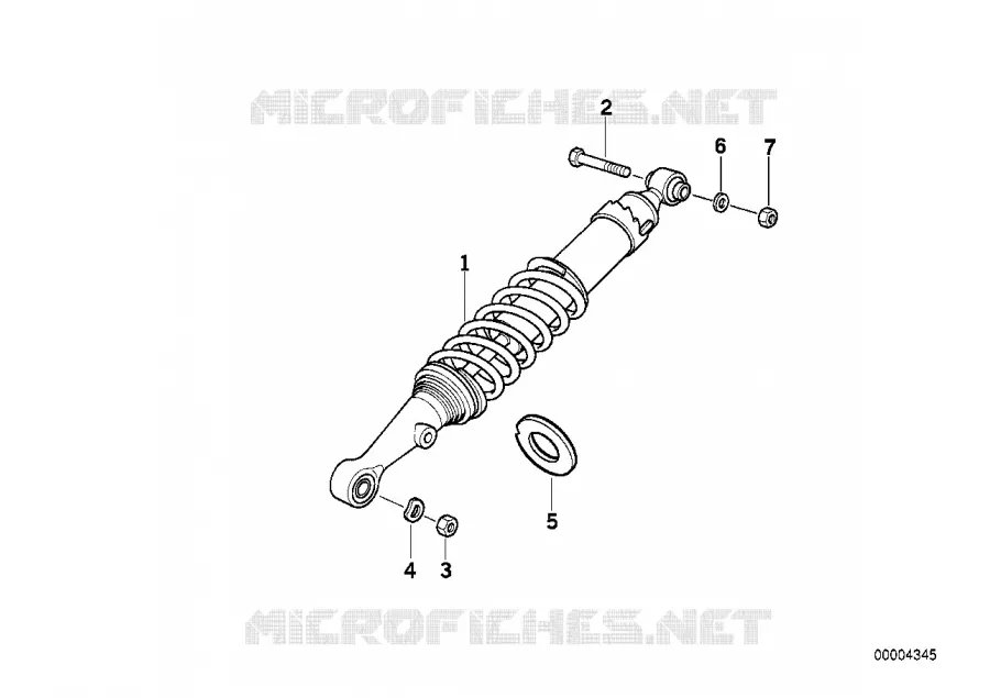 Jambe de suspension arrière BMW Motorrad BMW Motorrad Classic R 80 1994 2V (91-95)  R80