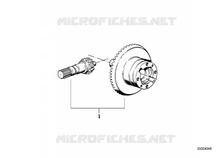 Jeu de couronne de differentiel BMW Motorrad BMW Motorrad R 850 1996 4V  259 (0403)