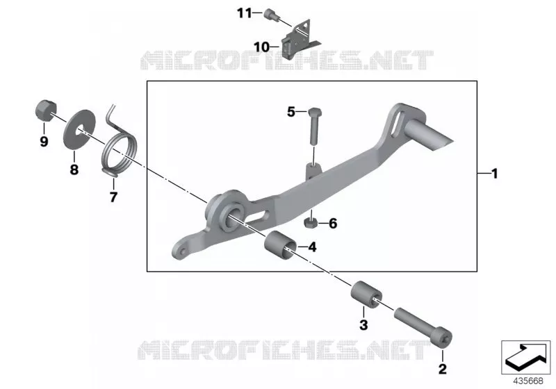 Pedale de frein BMW Motorrad BMW Motorrad R 1200 2008 K2x  K26 (0430,0440)