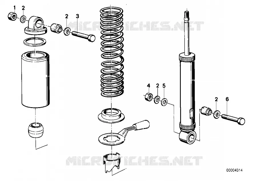 Pieces de jambe de suspension ar BMW Motorrad BMW Motorrad Classic R 60 1974 Boxer (69-76)  R60