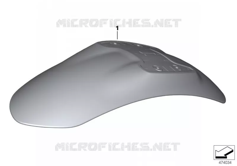 Pièces peintes YN0Y Catalano gris BMW Motorrad BMW Motorrad R nineT 2015   K22 (0J11, 0J13)