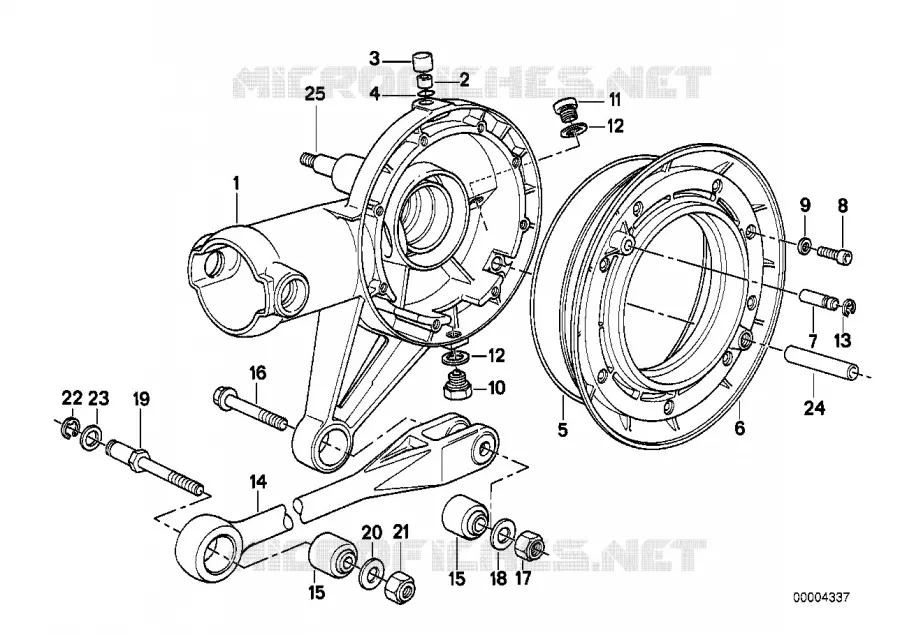 Pièces pour pont arrière BMW Motorrad BMW Motorrad Classic R 80 1994 2V (91-95)  R80