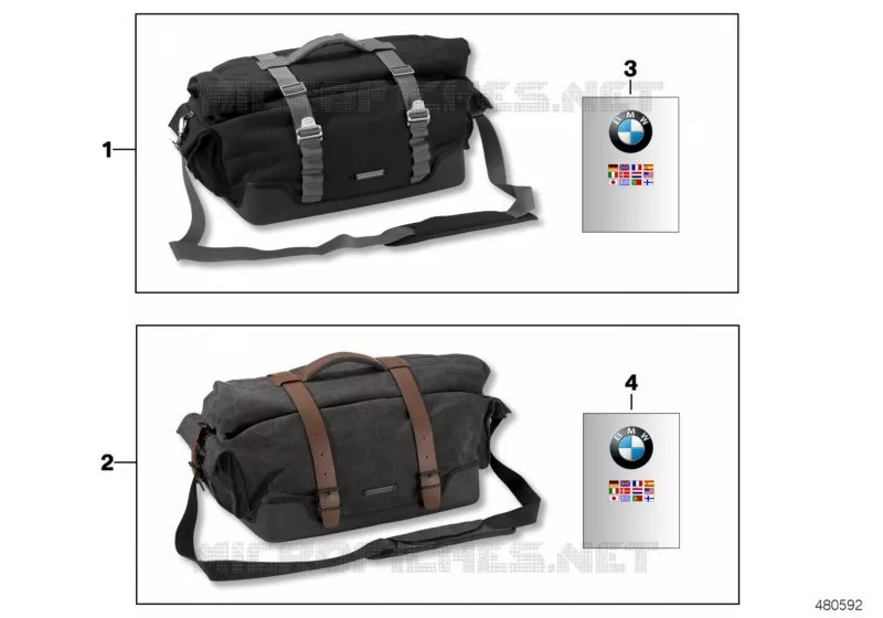 Pochette arrière BMW Motorrad BMW Motorrad R nineT 2015 16  K21 (0J01, 0J03)
