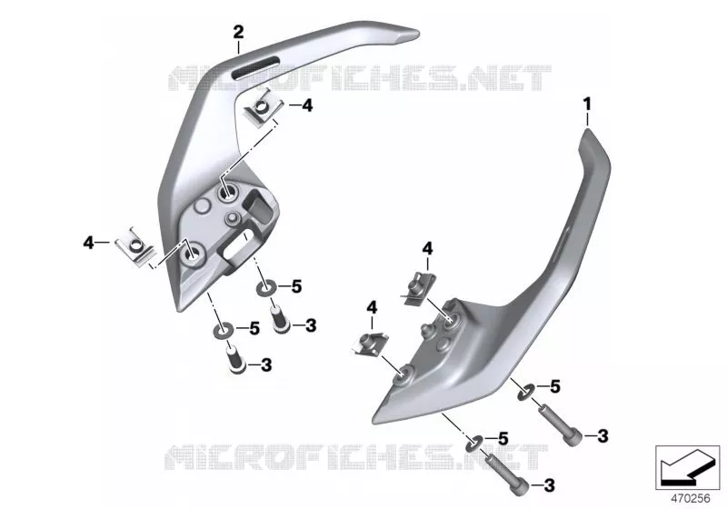 Poignee arriere BMW Motorrad BMW Motorrad G 310 2016   K03 (0G01, 0G11)