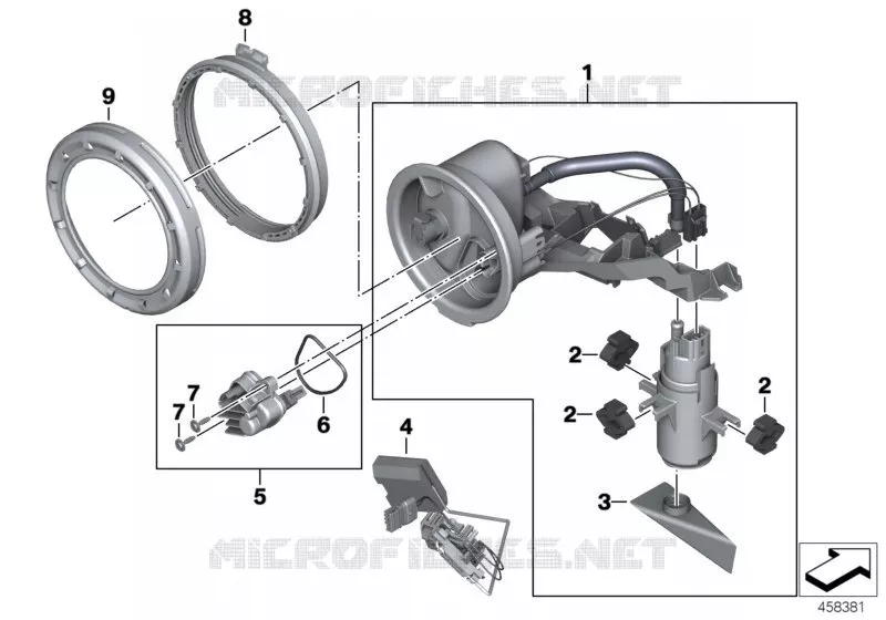Pompe à carburant / Capteur de niveau BMW Motorrad BMW Motorrad K 1600 2010 6 cyl.  K48 (0602, 0612)