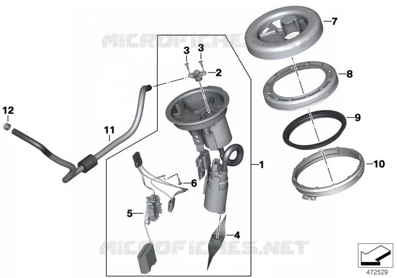 Pompe a carburant BMW Motorrad BMW Motorrad F 700 2014 K7x  K70 (0B06, 0B16)