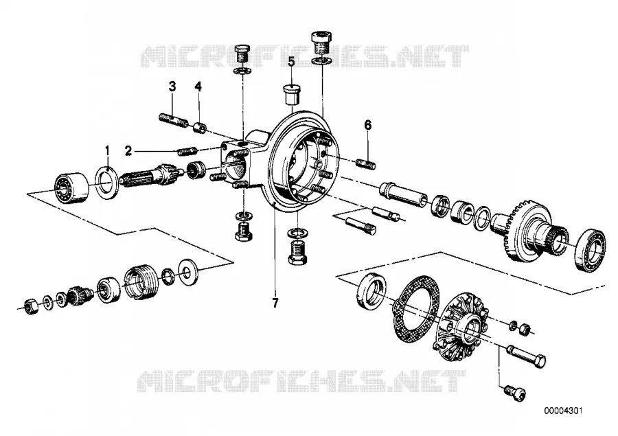 Pont arriere-bague entretoise BMW Motorrad BMW Motorrad Classic R 45 1980 Boxer (78-85)  R45