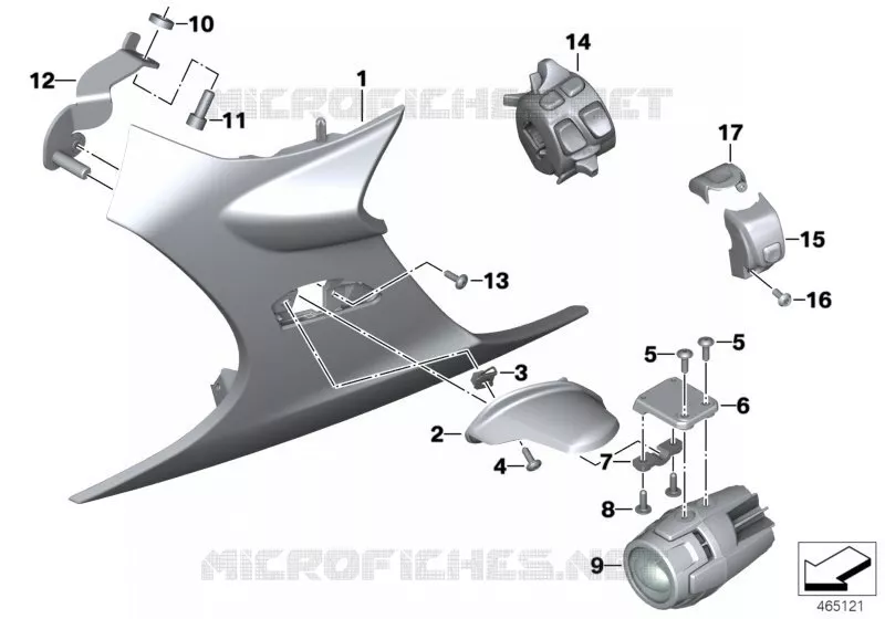 Post-équipt Projecteurs addition. à LED BMW Motorrad BMW Motorrad K 1600 2015 6 cyl.  K48 (0F01, 0F11)