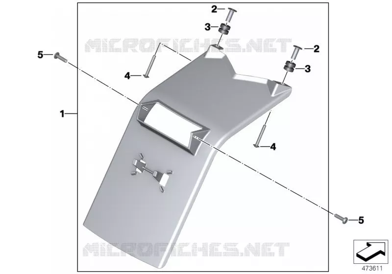 Protecteur AR BMW Motorrad BMW Motorrad S 1000 2008   K46 (0507,0517)