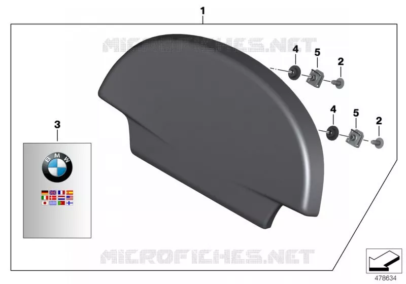 Rembourrage de dos Top-case 28l BMW Motorrad BMW Motorrad R 1200 2003 K2x  K26 (0368,0388)