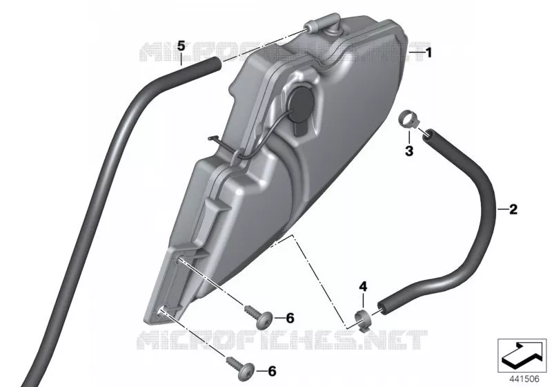 Réservoir tampon BMW Motorrad BMW Motorrad S 1000 2010   K46 (0524,0534)