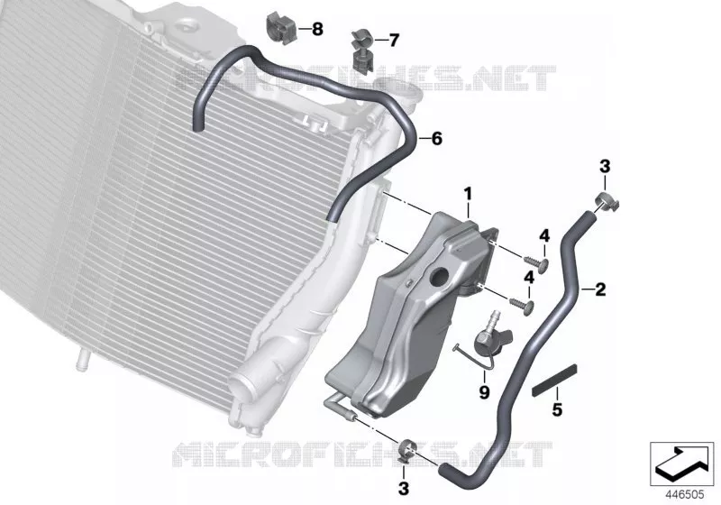 Réservoir tampon BMW Motorrad BMW Motorrad S 1000 2014   K49 (0D03, 0D13)