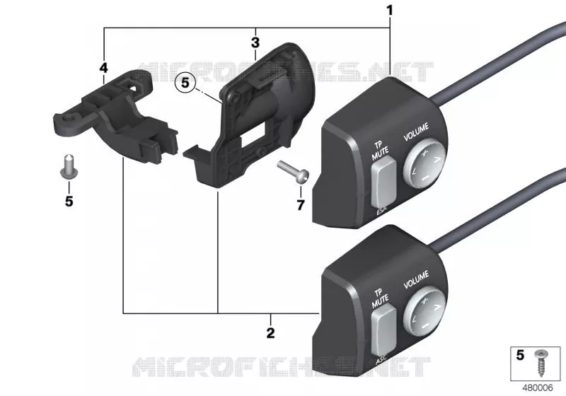 Télécommande radio II BMW Motorrad BMW Motorrad R 900 2005 K2x  K26 (0367,0387)